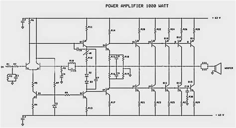 1000W power amplifier circuit | Subwoofer Bass Amplifier