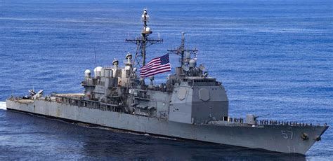 The US Navy has decommissioned the cruiser USS Lake Champlain after 35 years of service - the ...