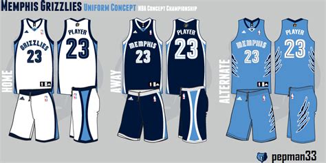 Memphis Grizzlies uniform concepts. : r/memphisgrizzlies