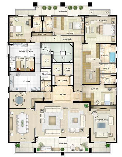 Empreendimentos - Dante Alighieri | Plantas de casas, Plantas de casas dos sonhos, Planos de ...