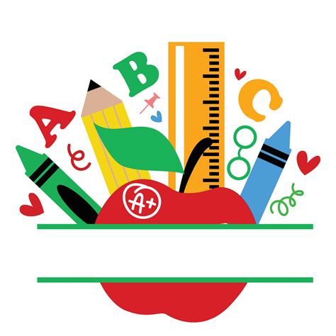 School Supplies Clipart Png