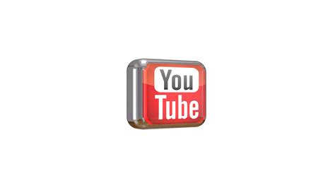 [10000印刷√] transparent 3d youtube logo png 968941