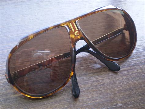 Vintage Carrera Aviator Sunglasses Tortoise Shell Brown Eyeglasses Shades