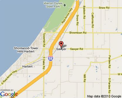 Sawyer Michigan Map | secretmuseum