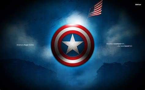 🔥 [50+] Captain America Logo Wallpapers | WallpaperSafari