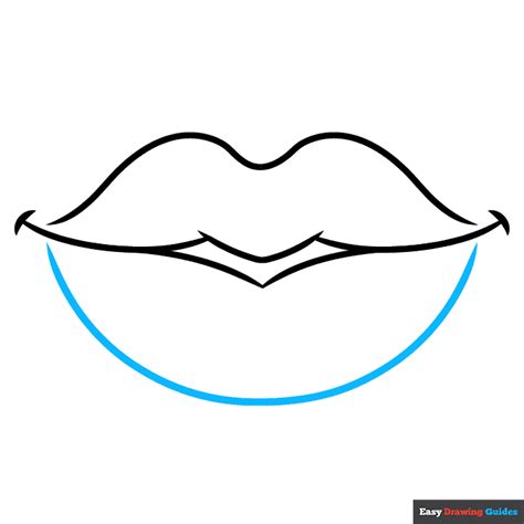 Simple Lips Drawing Step By Step - Infoupdate.org