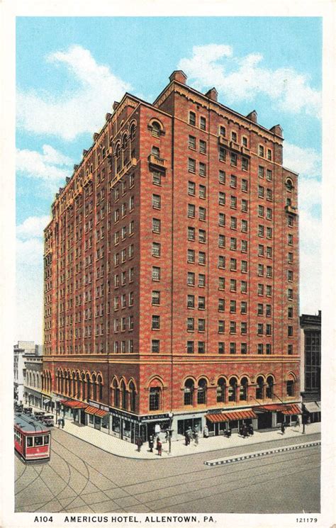 Postcard Americus Hotel Allentown Pennsylvania | Etsy | Allentown pennsylvania, Pennsylvania ...