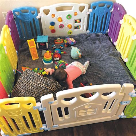 Baby Playpen Kids Activity Centre Safety Play Yard Home Indoor Outdoor New Pen (multicolour ...