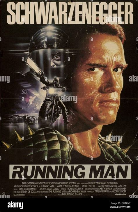 The running man movie poster hi-res stock photography and images - Alamy