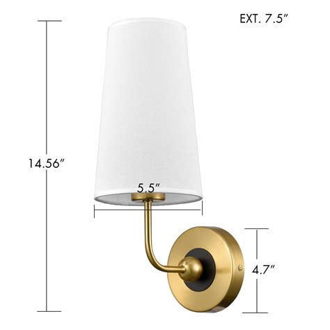 Modern Gold Wall Sconces Set of 2 Living Room Wall Lamps