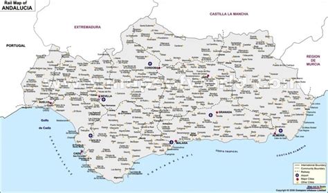 Andalucia Rail Network Map