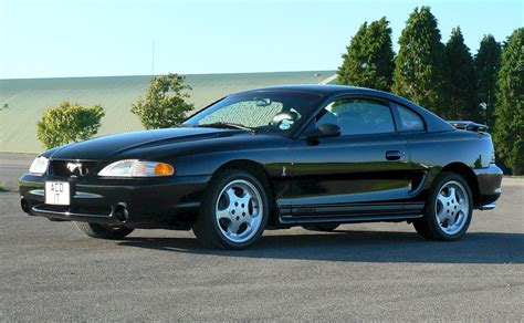 Black 1995 Ford Mustang SVT Cobra Coupe