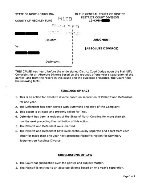 Sample Court Documents — WE FIGHT. YOU WIN.™