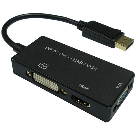 VALUE DisplayPort - VGA / DVI / HDMI Adapter, v1.2, Active - SECOMP ...