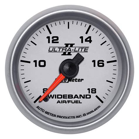 Auto Meter® 4970 - Ultra-Lite II Series 2-1/16" Wideband Air/Fuel Ratio Gauge, 8:1-18:1 AFR