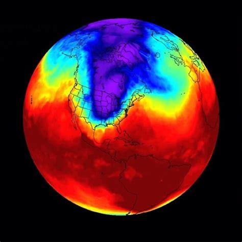 Image of polar vortex at its peak, January 2014 | Earth | EarthSky