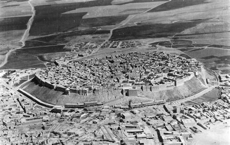 An aerial view of the Erbil citadel, taken in the 1930s #Iraq the more ...