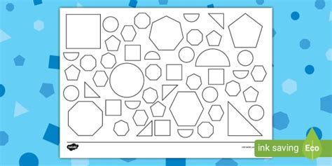 Shapes Doodle Colouring Page (teacher made) - Twinkl