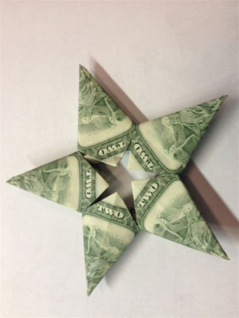 Gift idea... decorative way to give money. Can also make a 6 pt star ...