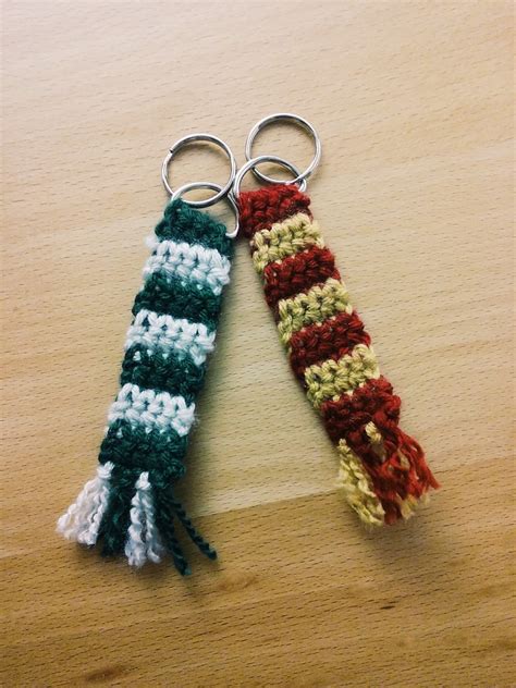 Crochet Harry Potter Scarf Keychain