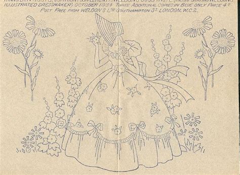 Crinoline Lady | Embroidery patterns, Hand embroidery design patterns, Embroidery patterns vintage