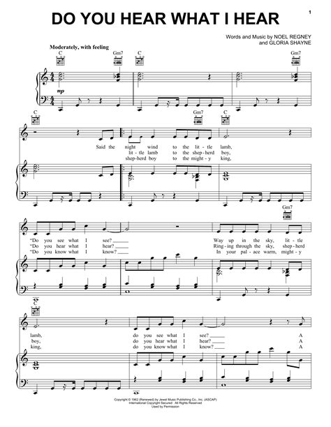 Do You Hear What I Hear | Sheet Music Direct