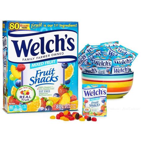 Welch's Fruit Snacks Mixed Real Fruit Pouches - Pack of 25g x 80 Pouches (2Kg) | eBay