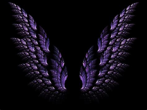 Purple Angel Wings Wallpaper