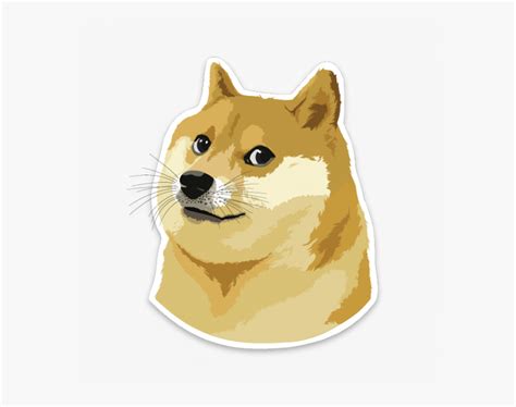 Clip Art Doge Emoji - Doge Sticker Png, Transparent Png - kindpng