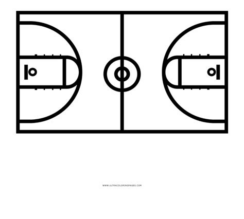 Basketball Court Coloring Page Basketball Court Diagram - Clip Art Library