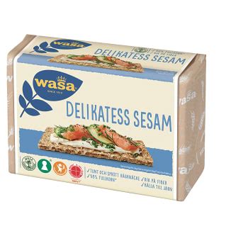 Knäckebröd Delikatess Sesam 285g Wasa | Handla mat online från din lokala ICA-butik