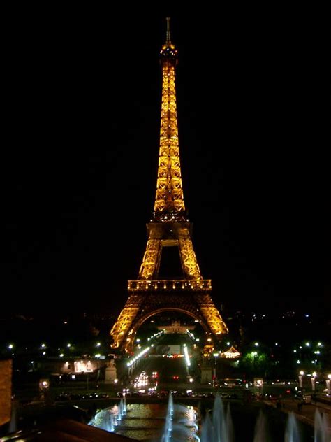 Free Stock photo of Eiffel Tower, Paris, illuminated at night ...