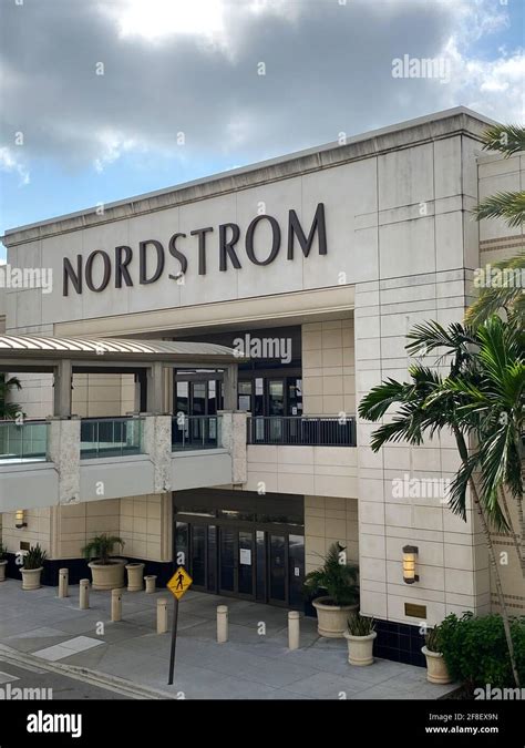 Outdoor exterior facade of Nordstrom, Inc. An American luxury ...