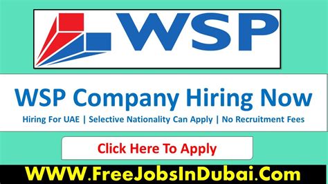 WSP Careers Jobs Opportunities In All Over UAE & World