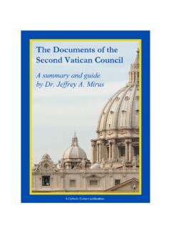 The Documents of Vatican II - Catholic Culture / the-documents-of-vatican-ii-catholic-culture ...