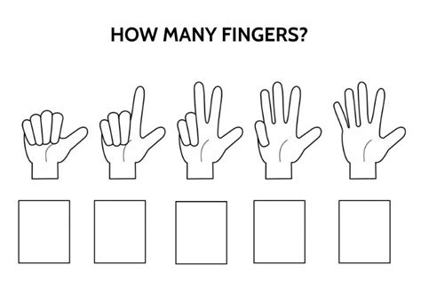 How Many Fingers free printable Worksheet | PosterMyWall | Free printable worksheets, Printable ...