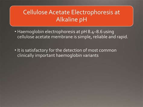 Hemoglobinopathies - Lab diagnosis