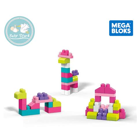 Mega Bloks Big Building Bag 80 Pieces - Pink (DCH62) – Baby Stork ...