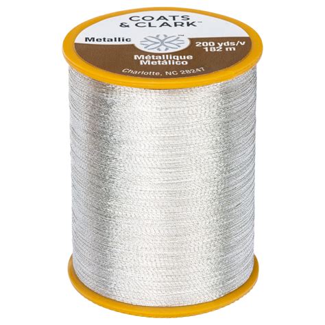 Coats & Clark Metallic Silver Embroidery Thread, 200 Yd. - Walmart.com - Walmart.com