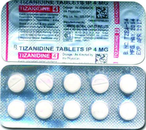 Tizanidine 4 Tablets Exporter Supplier in Andheri Maharashtra