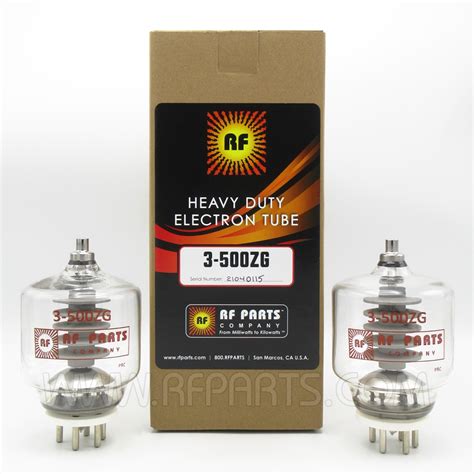 3-500ZG-RFP-MP Transmitting Tube, Matched Pair, RF Parts