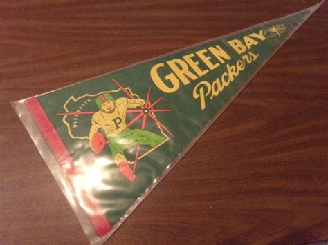 VINTAGE GREEN BAY PACKERS PENNANT~ APPROX 30" | Green bay packers ...