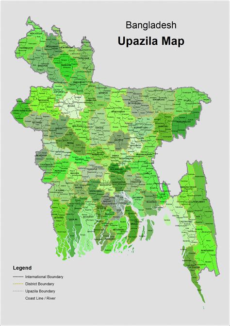 Full administrative map of Bangladesh. Bangladesh full administrative ...