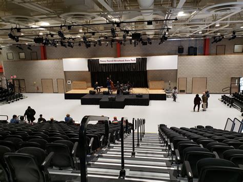 Not just a sports floor! Riverbank State Park's Cultural Theater was outfitted with Omnisports 5 ...