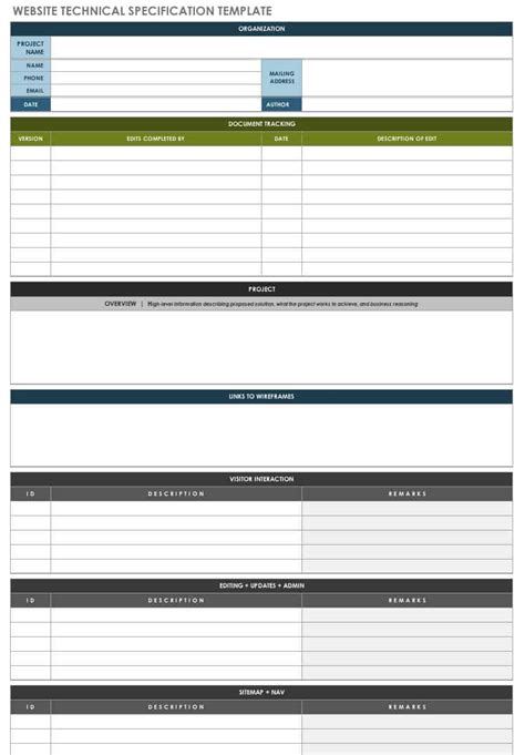 Functional Specification Document Template Word | Master Template