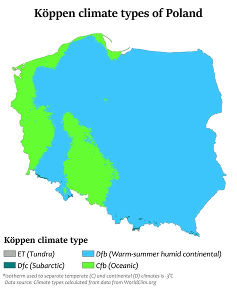 Geographical map of Poland: topography and physical features of Poland