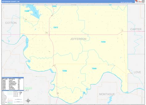 Maps of Jefferson County Oklahoma - marketmaps.com