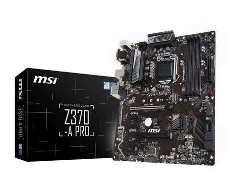 Z370-A PRO | Motherboard - The world leader in motherboard design | MSI Global