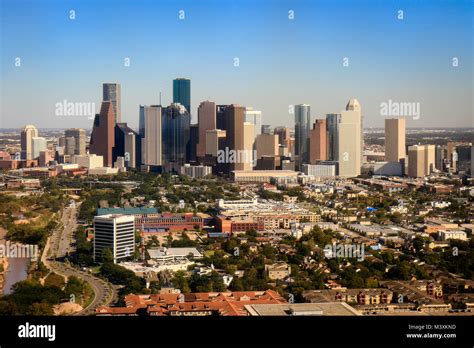 Downtown Houston Skyline Stock Photo - Alamy