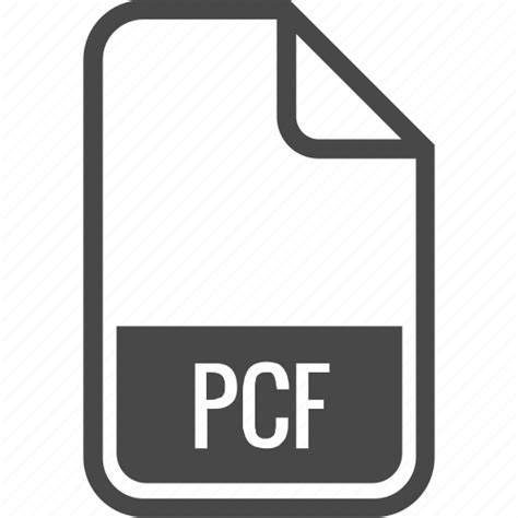 Document, file, format, pcf, type icon